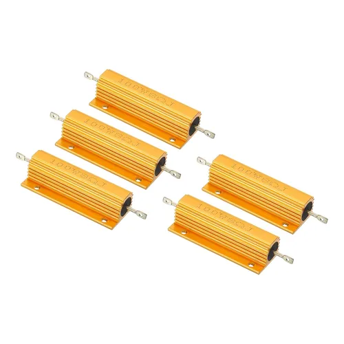 Vista 12 de PATIKIL Resistencia de carcasa de aluminio de 100 W 0.01 ohmios, paquete de 5 resistencias de carcasa de aluminio con carcasa de alambre enrollado