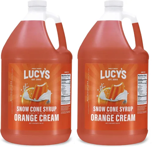 Vista 24 de Lucy's Family Owned – Jarabe para cono de nieve de raspado – 1 galón (128 onzas)