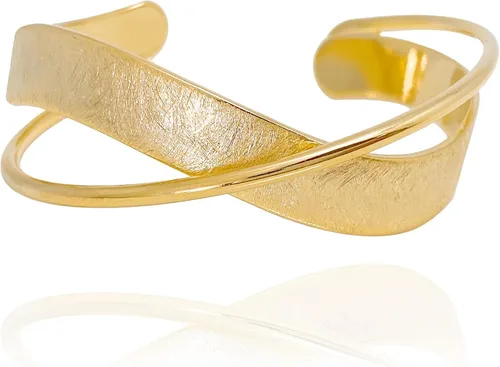 Vista 8 de OZEL - Pulseras para mujer, chapados en oro real de 18 quilates, pulseras de oro de cristal colorido para regalos