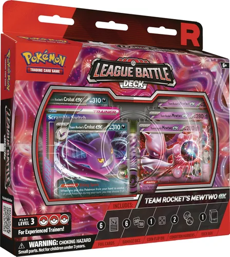 Vista 2 de Pokémon TCG: Baraja de batalla de la ex liga Mewtwo de Team Rocket