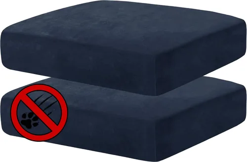Vista 120 de MAXIJIN Fundas de cojín elásticas de terciopelo para sofá, funda de cojín suave de repuesto para sofá de dos plazas, protector de asiento