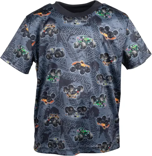 Vista 3 de Monster Jam Conjunto de 3 piezas para camiones camiseta sin mangas y pantalones cortos de malla