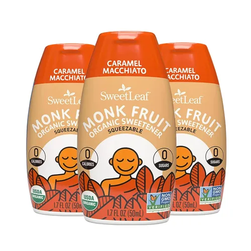 Vista 12 de SweetLeaf Caramel Líquido de Fruto del Monje - Gotas de Edulcorante Líquido de Fruto del Monje, Extracto Orgánico de Fruto del Monje, Edulcorante