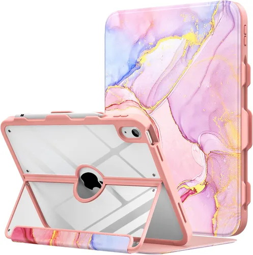 Vista 13 de MoKo Funda para iPad (A16) de 11ª/10ª generación con soporte para lápices A-Azul marino