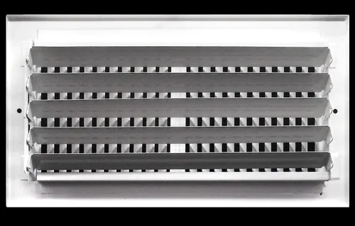 Vista 4 de HVAC Premium Rejilla de suministro de aire vertical de 2 vías de 20 x 8 pulgadas - Tapa de ventilación y difusor - Cara plana estampada - Blanco