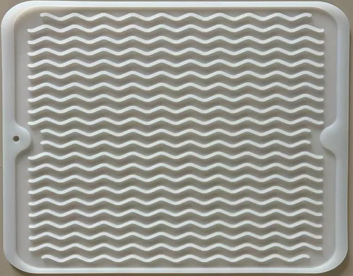 Vista 10 de Tapete de silicona para secado de platos para múltiples usos, fácil de limpiar, ecológico, tapete escurridor de platos resistente al calor
