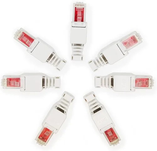 Vista 11 de Caja de conexiones Ethernet, conector de empalme a tope de cable de red CAT6A/CAT6E/CAT6/CAT5E/CAT5E/CAT5, terminal de tipo perforado blindado sin