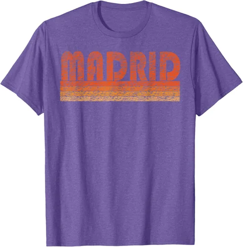 Vista 6 de clásico Retro Madrid playera, hombre 3XL, Asphalt Negro