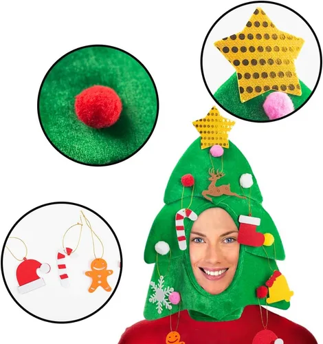 Vista 3 de DomeStar - Sombrero navideño divertido