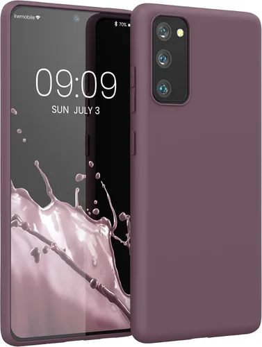 Vista 13 de kwmobile Funda compatible con Samsung Galaxy S20 FE - Funda protectora de silicona TPU suave y delgada - Rosa vintage