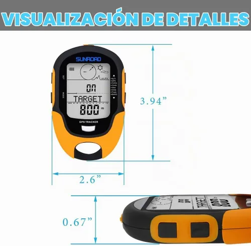 Vista 7 de Digital Altimeter Portable Backpacking Altimeter Thermometer