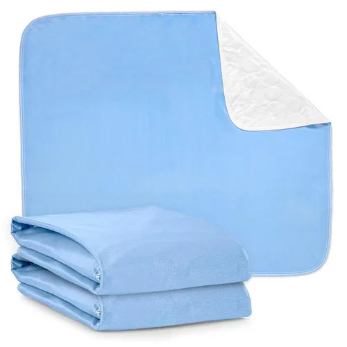 Vista 10 de Protector de sábana de colchón impermeable lavable de 4 capas, 17 x 24 pulgadas Almohadilla para cama, paquete de 3