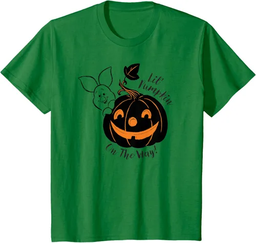 Vista 33 de Disney Camiseta de Halloween Winnie the Pooh Lil' Pumpkin on the Way, Blanco, S
