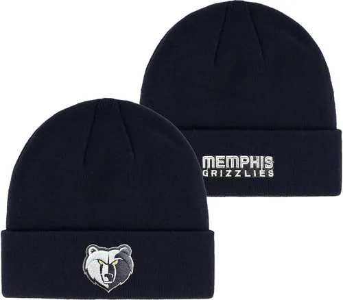 Vista 5 de Outerstuff NBA Kids Youth 8-20 Primary Logo Wordmark Sport Knit Cold Weather Cuffed Beanie Hat Brooklyn Nets
