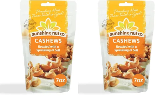 Vista 7 de Sunshine Nuts Co. - Anacardos ligeramente salados tostados enteros, sin gluten, sin maní y veganos, paquetes individuales de aperitivos para niños
