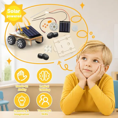 Vista 2 de STEM Science Kits, kits de circuitos solares para automóviles, juguetes