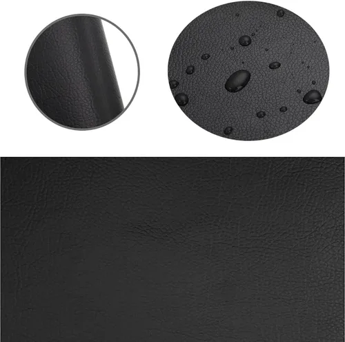 Vista 5 de Parche de reparación de cuero de 13 x 117 pulgadas para sofás, sofá, asiento de automóvil, muebles autoadhesivos, de cuero, reacabador, corte, mesa