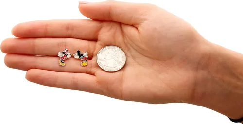 Vista 4 de Disney Mismatched Stud Earrings - Mickey Mouse and Minnie Mouse Sterling Silver