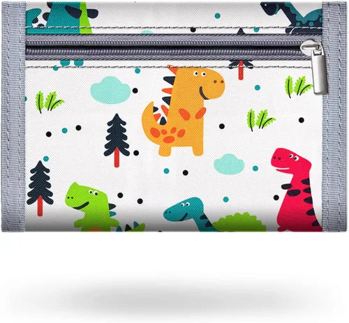 Vista 2 de ARTIST'S DREAM Billetera para niños y niñas, billetera triple plegable para niños de 4 a 18 años, cartera para niños con bolsillo para monedas