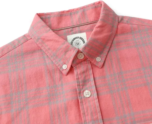 Vista 4 de Dubinik Mens Flannel Shirts Long Sleeve Button Down Casual Work Plaid Shirt Men All Cotton Soft with Pocket Regular Fit