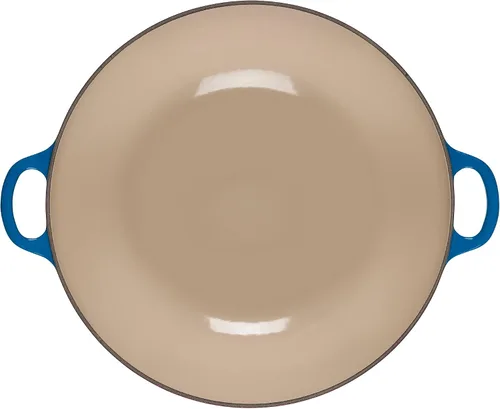 Vista 4 de Le Creuset Horno de chef de hierro fundido esmaltado con tapa de vidrio, 7.5 cuartos de galón., Marsella