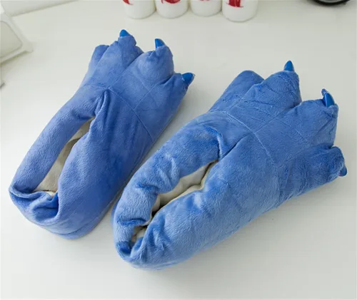 Vista 3 de MizHome Pantuflas unisex suaves para el hogar, zapatos de disfraz de animales