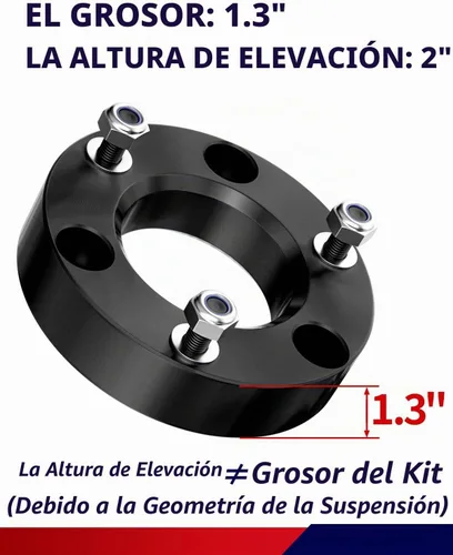 Vista 2 de FLYCLE Kit de elevación de nivelación de 2 pulgadas para Silverado 1500 Sierra 1500 2007-2026, Kit de espaciadores de puntal delantero de 2 pulgadas