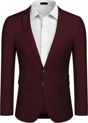Vista 3 de GINGTTO Men's Casual Suit Blazer Jackets Slim Fit Lightweight Sports Coats