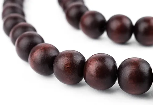 Vista 165 de TheBeadChest: cuentas de madera redondas naturales de 0.315 pulgadas, cuentas de madera sueltas espaciadoras para fabricar joyas, 4 tamaños