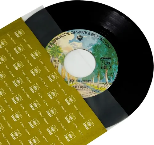 Vista 3 de sdroceRyaM Mangas interiores de disco de vinilo de 7 pulgadas, 50 piezas de plástico antiestático de fondo redondo EP fundas protectoras para discos