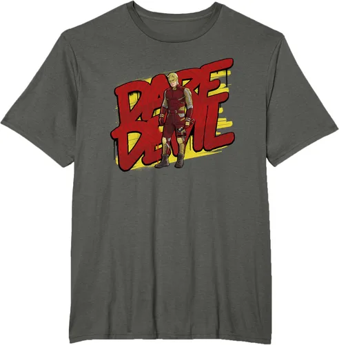 Vista 4 de Marvel Daredevil - Traje amarillo y rojo She-Hulk Disney+ camiseta, Negro