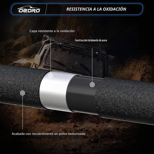 Vista 6 de [Usado] OEDRO Parachoques delantero para Jeep compatible con Jeep Wrangler JK/JL/JKU/JLU Unlimited y Gladiator JT de 2/4 puertas 2007-2025, incluye