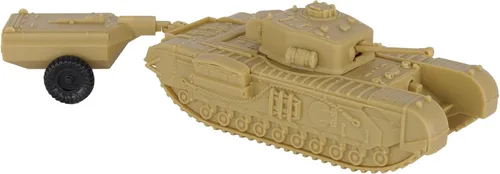 Vista 3 de BMC CTS WW2 British Churchill Tanque de cocodrilo - Tan 1:38 plástico Reino Unido Ejército Vehículo Bronceado