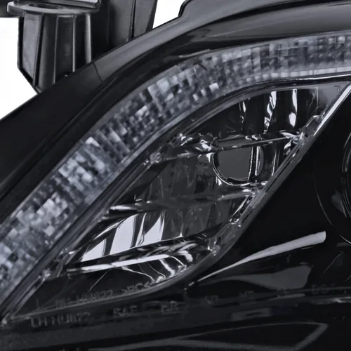 Vista 6 de Corolla R8 Estilo LED DRL faros de proyector, Gris