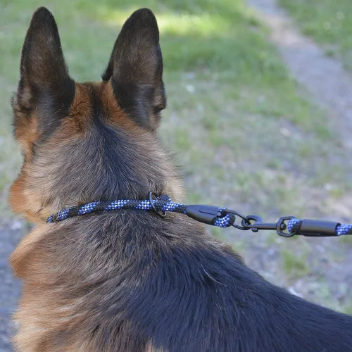 Vista 8 de BronzeDog Rope Pro - Collar de entrenamiento para perro trenzado sin tirones, collares redondos de liberación rápida para perros pequeños, medianos