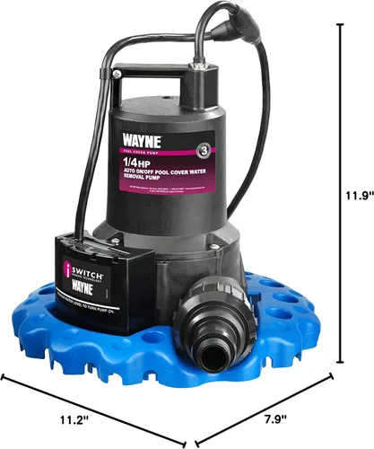 Vista 11 de WAYNE WAPC250 bomba automática de 1/4 HP de encendido/apagado para quitar el agua de la alberca