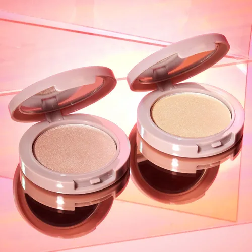 Vista 7 de Mally Beauty Positive Radiance Skin Perfecting Highlighter, fórmula luminosa en polvo líquido, rosa perlado