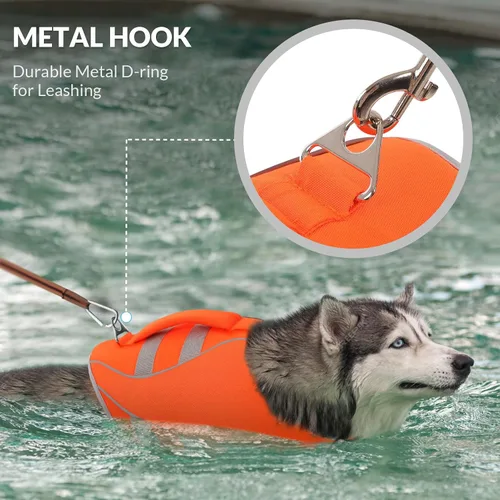 Vista 6 de Chaleco salvavidas para perros XS, chaleco salvavidas para perros pequeños, chaleco salvavidas para perros pequeños, chaleco salvavidas