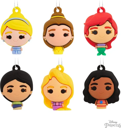 Vista 6 de Hallmark Disney Princess - Adornos de Navidad en miniatura, juego de 6