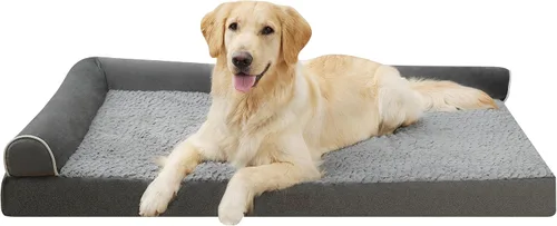 Vista 23 de Colchonetas de Cama para Perros Medianos - Cama Ortopédica para Perros con Espuma Gruesa tipo Huevo para Jaula, Funda Extraíble Lavable, Base Negro