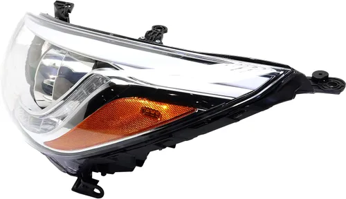 Vista 2 de Go-Parts - Conjunto de faros delanteros para Hyundai Accent 2012-2017, izquierdo (conductor), halógeno, tipo proyector con luces LED de circulación