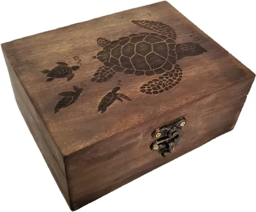 Vista 8 de JB&C Premium Joyero de abeja grabado, hermosa caja de recuerdos Organizador de soporte decorativo Idea de regalo para el día de San Valentín