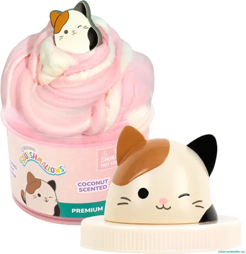 Vista 9 de Original Squishmallows Premium Cloud Slime, paquete de 3, 9 añadidos, 8 onzas