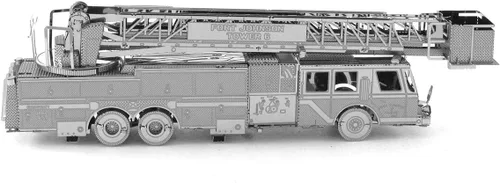 Vista 4 de Metal Earth Kit de modelo de metal 3D de camión de bomberos Fascinaciones
