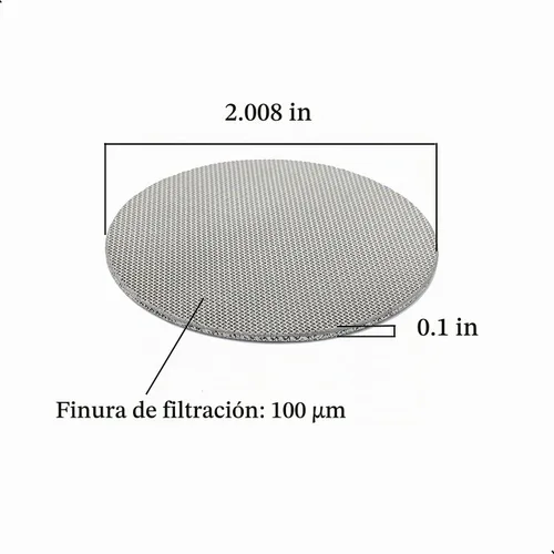 Vista 2 de 2 paquetes de pantalla de disco de portafiltro de café de 51 mm, placa de malla de filtro de café reutilizable de 1,7 mm de grosor para cesta