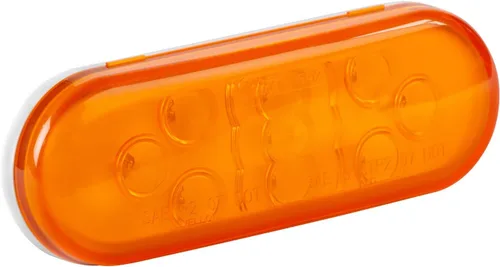Vista 17 de Grote 54702 Luces LED Ovaladas de 6" de Parada, Trasera y Giro con Respaldo Integrado, Carcasa Rígida Integrada Rojo