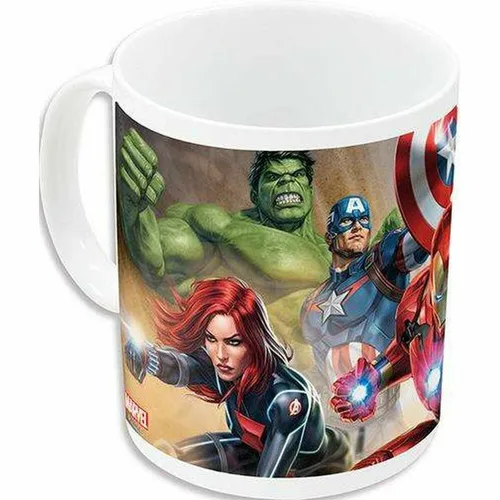 Vista 2 de Taza Mug The Avengers Infinity Blanco Cerámica Rojo (350 ml)