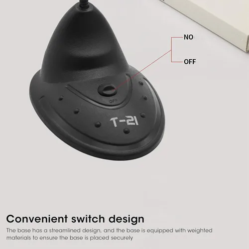 Vista 5 de EBTOOLS Micrófono de computadora de escritorio, micrófono capacitivo de cuello de ganso ajustable de 360°, interfaz redonda de 0.138 in, adecuado
