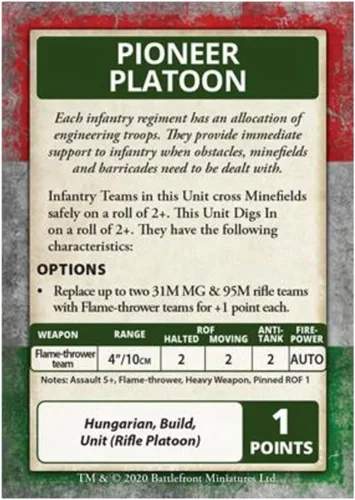 Vista 2 de Battlefront Miniatures Flames of War WW2: Bagration - Tarjetas de comando húngaras