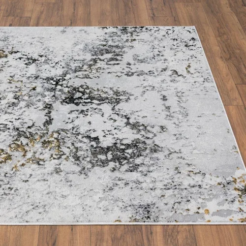 Vista 8 de LUXE WEAVERS Alfombra abstracta moderna antracita de 2 x 3 para entrada